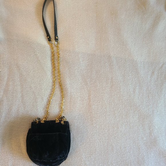 Blue Velvet Mini Cross body Bag - Picture 5 of 6